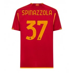 AS Roma Leonardo Spinazzola #37 Hemmakläder 2023-24 Kortärmad